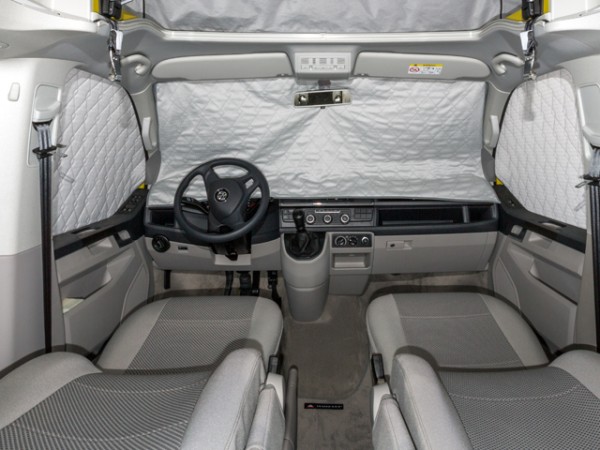 ISOLITE Extreme® für die Fahrerhausfenster VW T6 California, Multivan mit Sensoren im Innen-Rückspie