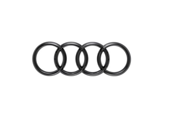 Audi Ringe schwarz Emblem vorne Kühlergrill A1 GB RS3 8V RS4 RS5