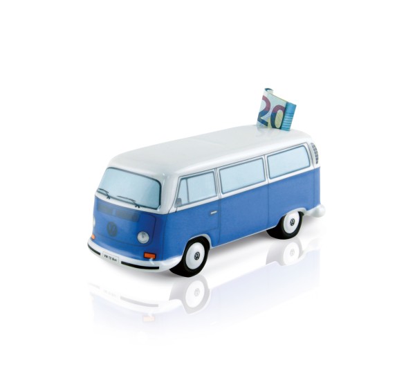 VW T1 Bulli Bus Spardose Keramik (1:22) - Classic Blau | T2MB02 Brisa