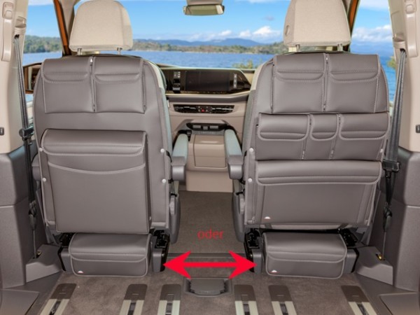 MULTIBOX CarryBag®, Design VW T7 Multivan „Leder Raven“, Fahrzeug Innen, BRANDRUP, Mense Onlineshop