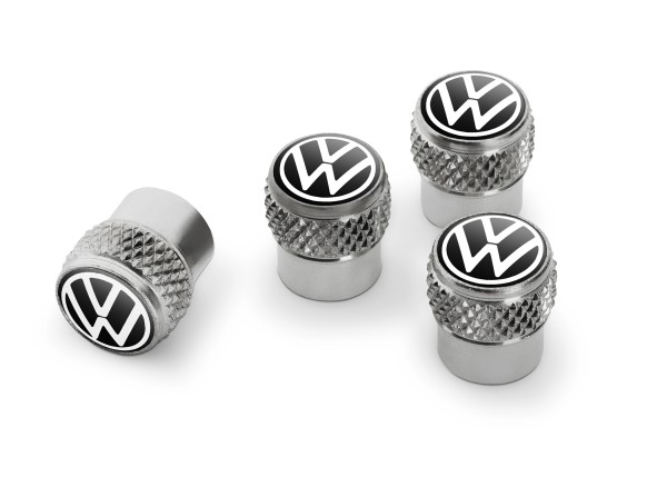 Ventilkappen New Volkswagen Design, für Gummi- / Messingventile | 000071215D VW
