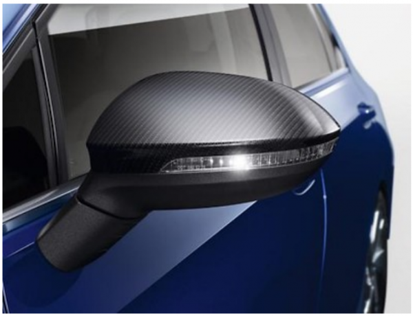 Volkswagen Spiegelkappen, Carbon Optik, für Fahrzeuge ohne Side Assist