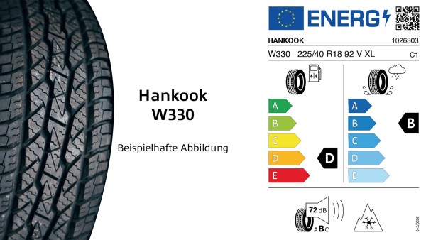 Hankook W330 | 225/40 R18 92 V XL Winterreifen | Hankook