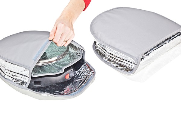 Pan-Safe, gepolsterte Schutztasche für Pfannenset mit integriertem Fach für den Glasdeckel