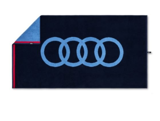 Audi Badehandtuch dunkelblau 80x150cm | 3132100400 Audi