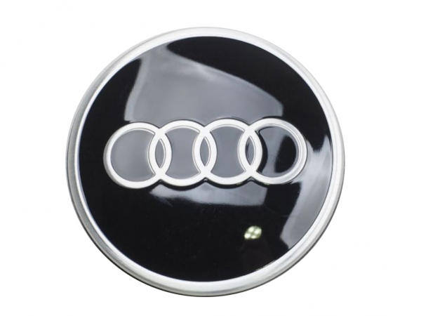 Nabenkappe Abdeckkappe für Alufelgen schwarz glänzend | 81A601170 Audi