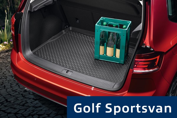 Gepäckraumeinlage Kofferaumschale variabler Ladeboden flexibler Kunststoff Golf Sportsvan| 510061160