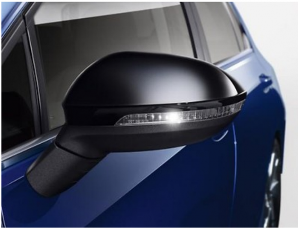 Volkswagen Spiegelkappen, schwarz hochglanz, für Fahrzeuge ohne Side Assist